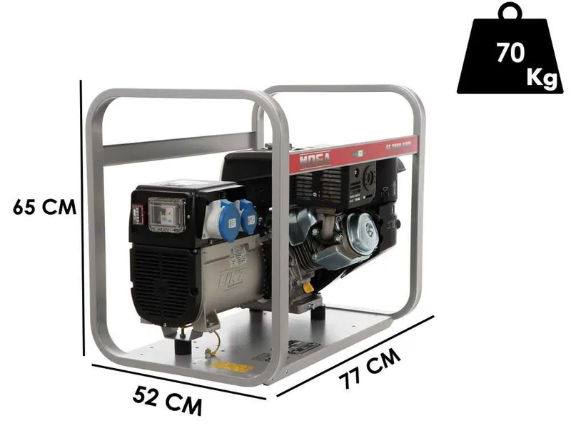 MOSA GE 7000 KBM - Groupe électrogène à essence 6 kW - Continue 5 kW Monophasé - Moteur Kohler CP CH440