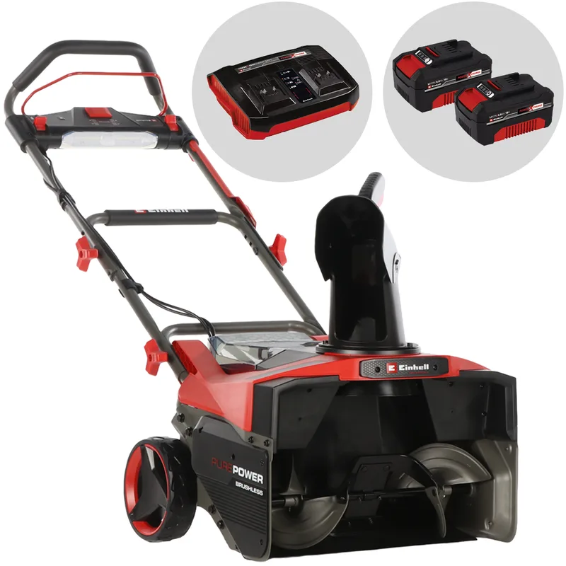 Einhell GP-ST 36/53 Li E BL - Fraise à neige à batterie - 36 V - 2 x 18 V 4 Ah