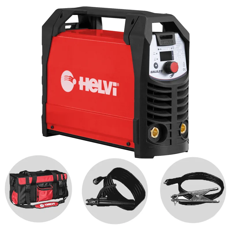 Helvi Galileo 160 - Poste à souder inverter (mma/tig lift) + sacoche, courant continu (DC)
