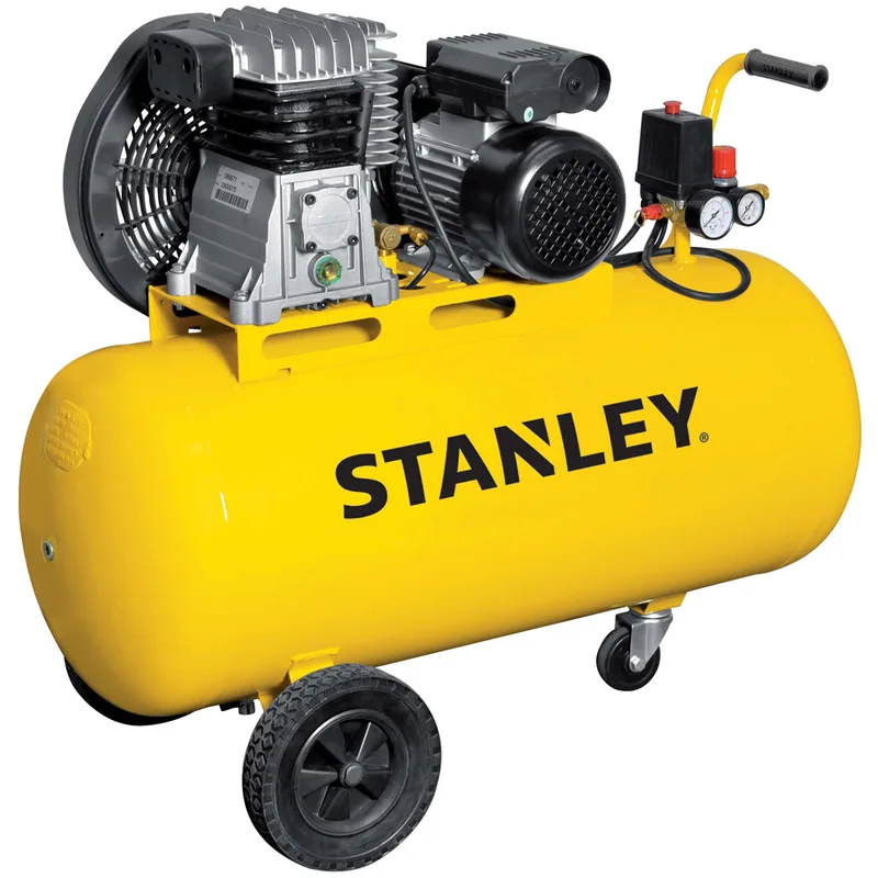 Stanley B 345/10/100 - Compresseur d'air électrique monophasé à courroie - Moteur 3 CV - 100 L