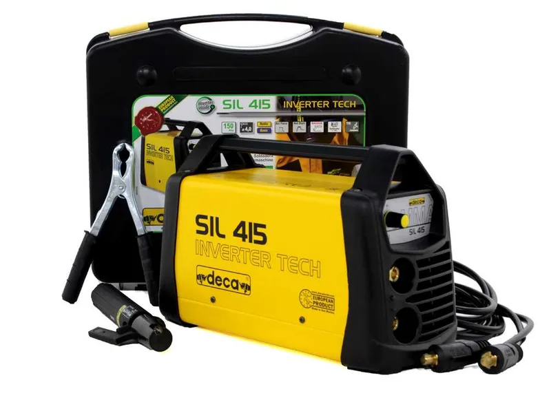 Poste à souder inverter Deca SIL 415 - 150 A max - alimentation 230 V - kit d'utilisation
