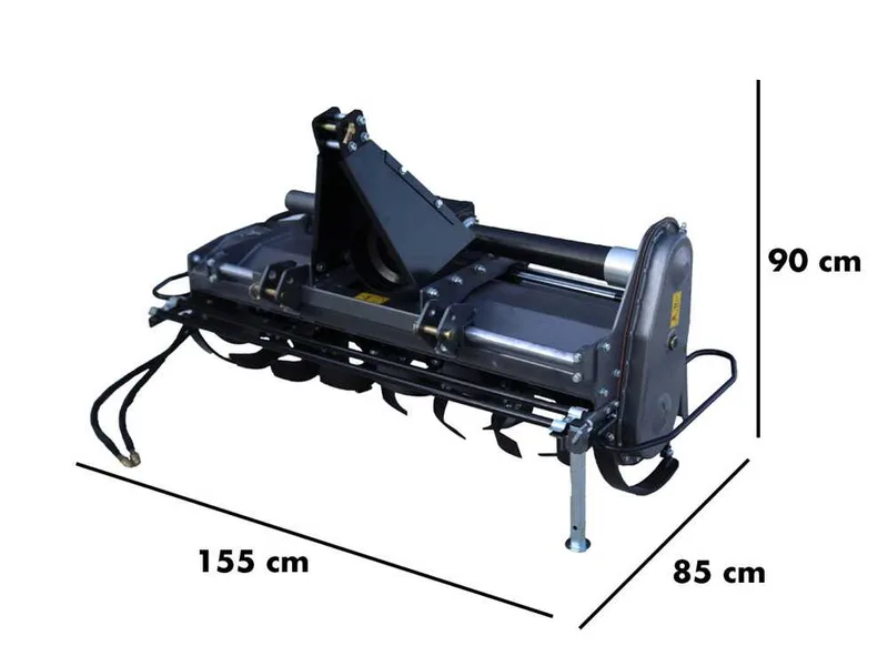 Blackstone BHTL-125 - Fraise rotative pour tracteur série médium-lourde - Déport hydraulique