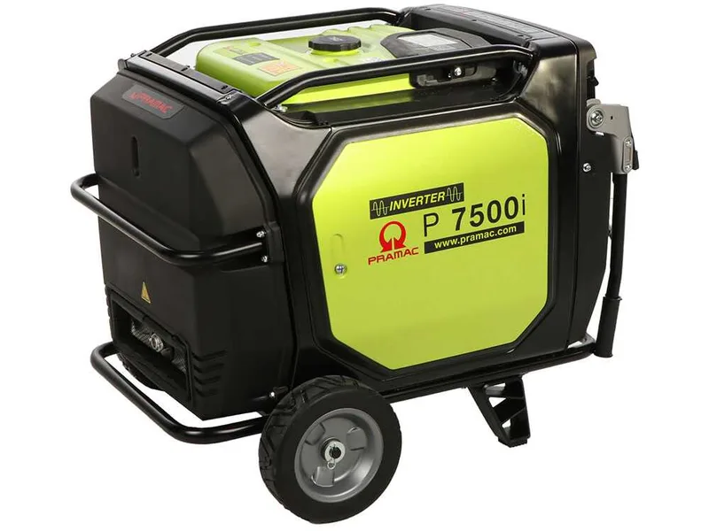 Pramac P7500I - Groupe électrogène à inverter silencieux sur chariot 7 kW - Continu 6,5 kW Monophasé
