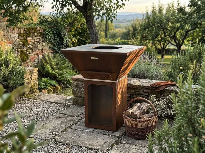 Colorado - Barbecue à bois en corten