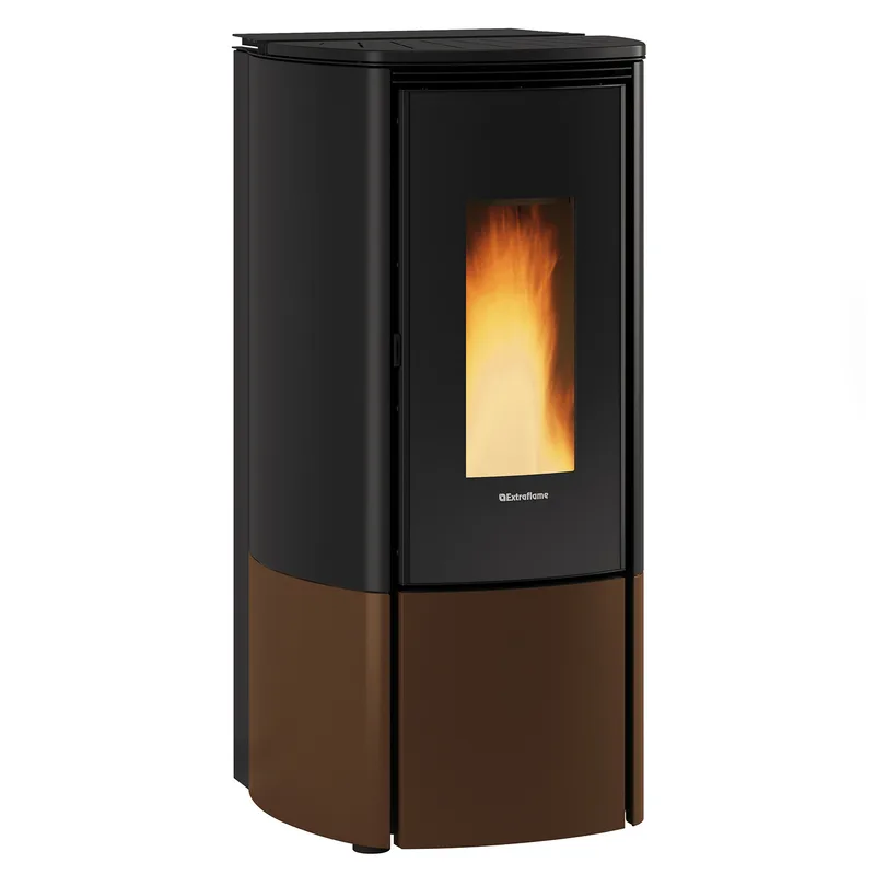 Extraflame Evolution Line Katia 11 poêle à granulés acier bronze