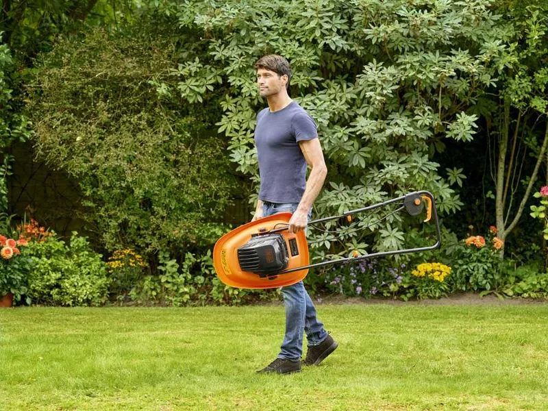 Black & Decker BEMWH551-QS - Tondeuse à gazon sur coussin d'air - 1200W - Coupe de 32 cm