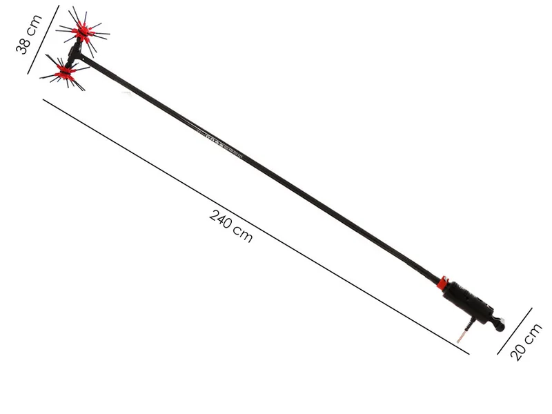 Ripartrak Agrotechnic X.4 Full Carbon - Peigne vibreur électrique - perche carbone 200 cm - léger