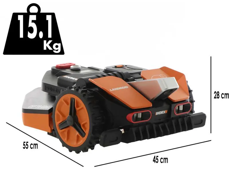 Worx Landroid Vision L1300 WR213E - Robot Tondeuse - Sans Installation