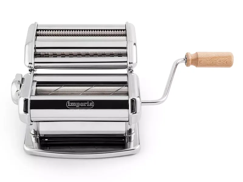 Imperia iPasta T. 6,5/12 mm Ruvida - Laminoir - Machine à pâtes manuelle en INOX