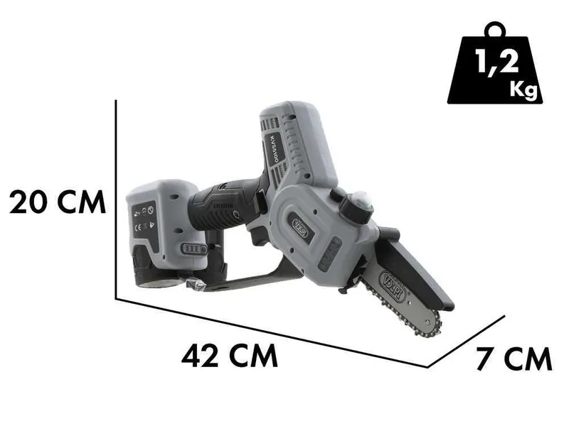 Volpi KVS5100 -Élagueuse sur batterie - sans batterie et sans chargeur