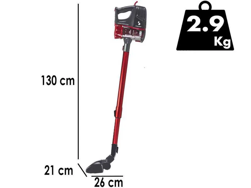Beper P202ASP001 - Balai électrique - 2 in 1 - 600W