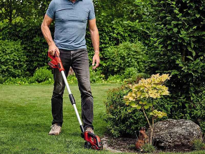 Einhell GE-CG 18/100 Li T - Cisaille à gazon à batterie avec perche - 18V 5.2Ah