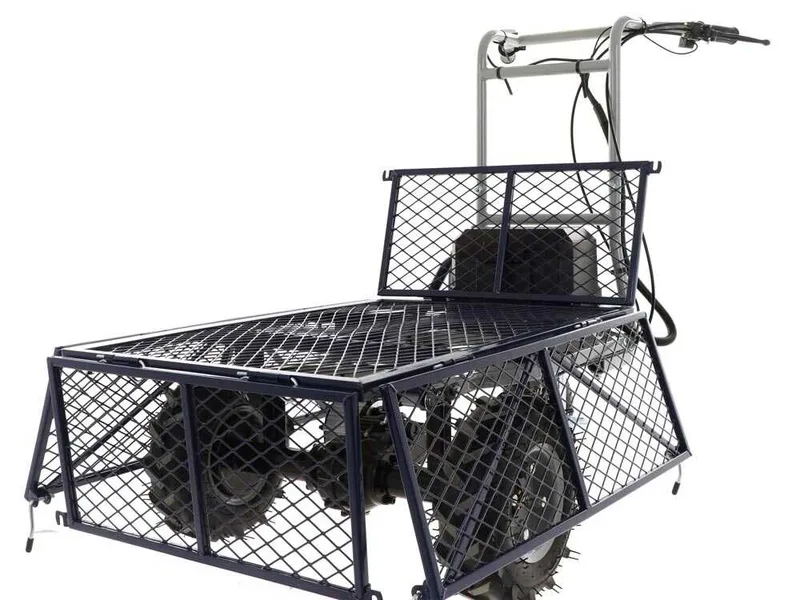 Brouette à batterie à roues BullMach Helios 230 O avec 2 batteries 48V 2Ah