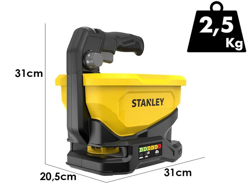 Stanley STCOE300B-QW - Épandeur à semences sur batterie - 18 V 4 Ah