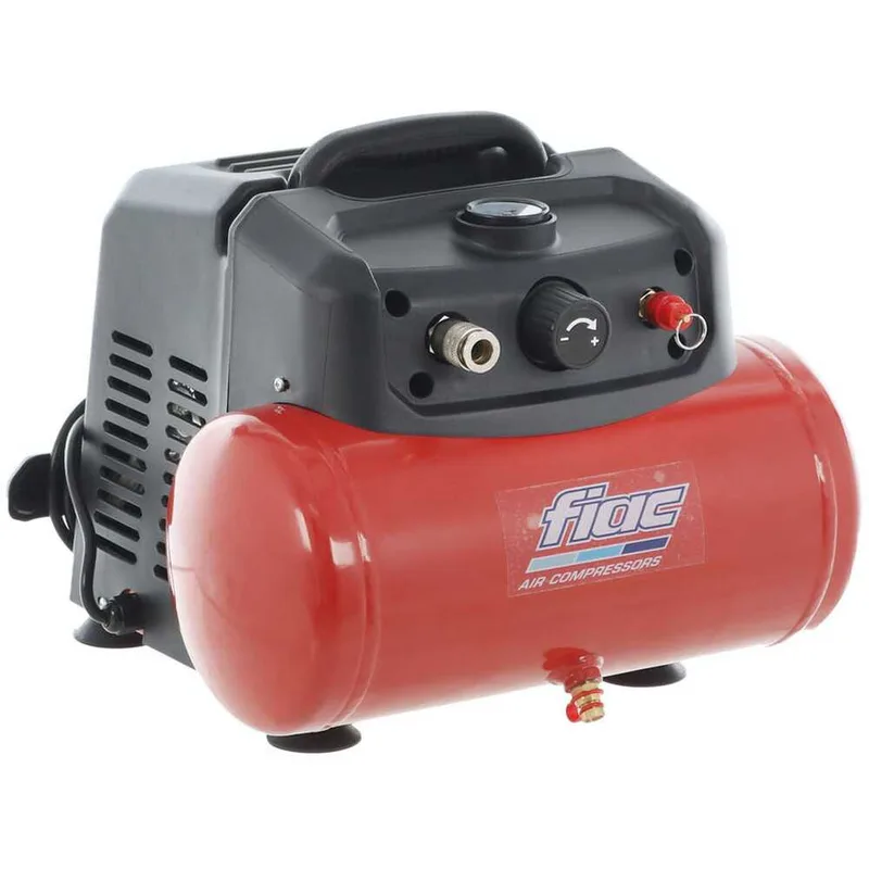 Fiac cuby 6/1110 - Compresseur d'air électrique portatif monophasé, oil-less - Moteur 1.5 CV - 6 L