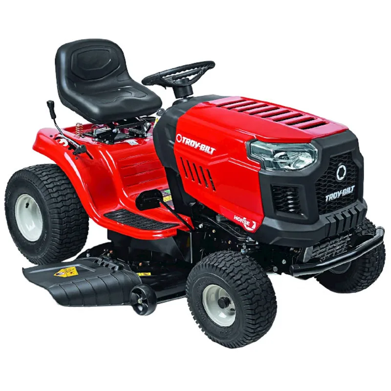 Troy Bilt Horse 107T-S - Tracteur tondeuse - boîte continue CVT - éjection latérale
