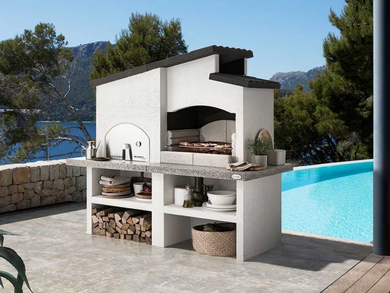 Palazzetti New Zealand 2 - Barbecue en maçonnerie avec four