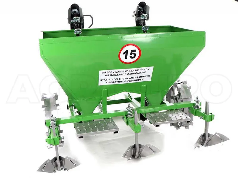 Bomet Gemini - Planteuse de pommes de terre deux rangs - Roues métalliques réglables