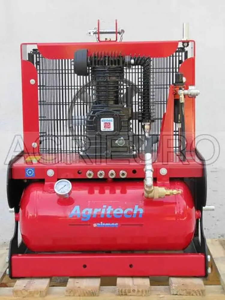 Compresseur à tracteur porté Airmec Agritech 540 - récolte des olives et élagage