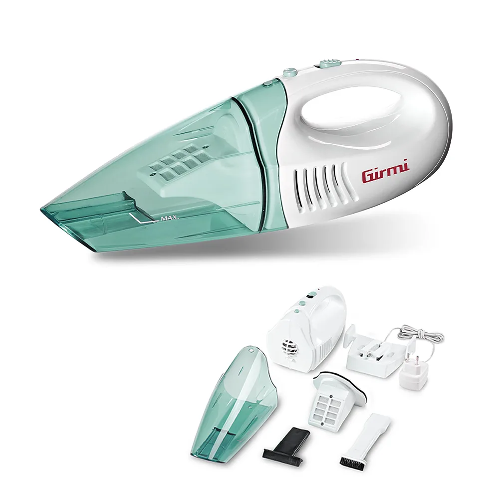 Girmi AP10 - Aspirateur portable rechargeable Wet & Dry - Batterie de 4,8V