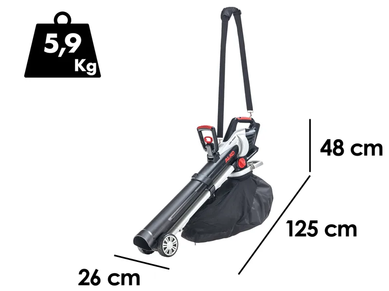 AL-KO Energy Flex LBV 4090 - Souffleur aspirateur à batterie - 36 V 5 Ah