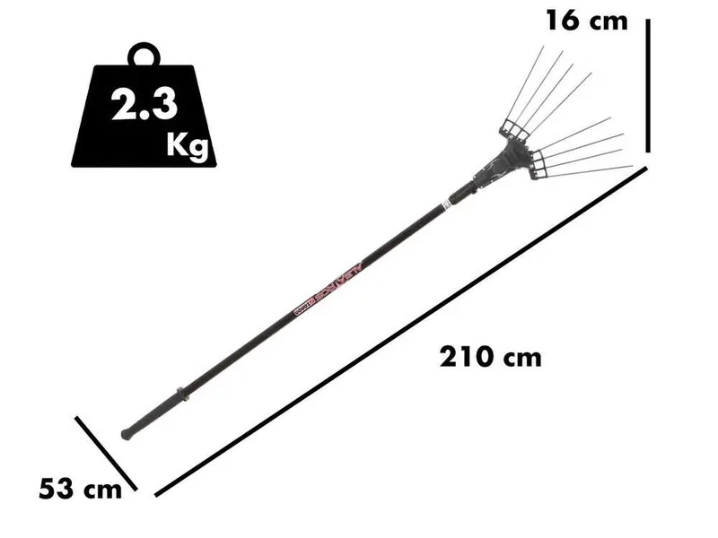 Zanon Albatros AL300 - Peigne vibreur électrique à batterie dorsale 50.4V 6.4Ah - Perche télescopique 210/340cm