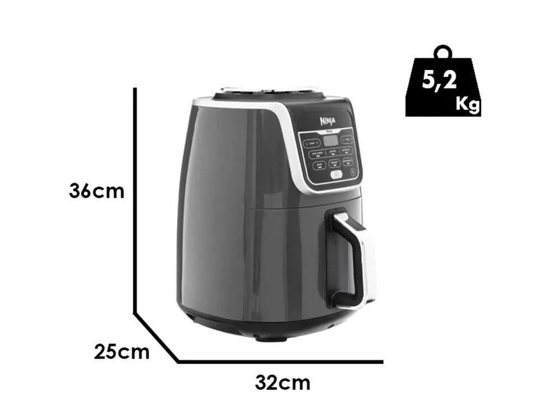 Ninja AF160EU - Friteuse à air chaud - 5,2 L