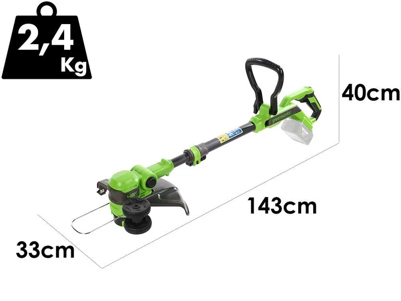 Greenworks G48GTE30IIK2 - Coupe-bordure à batterie
