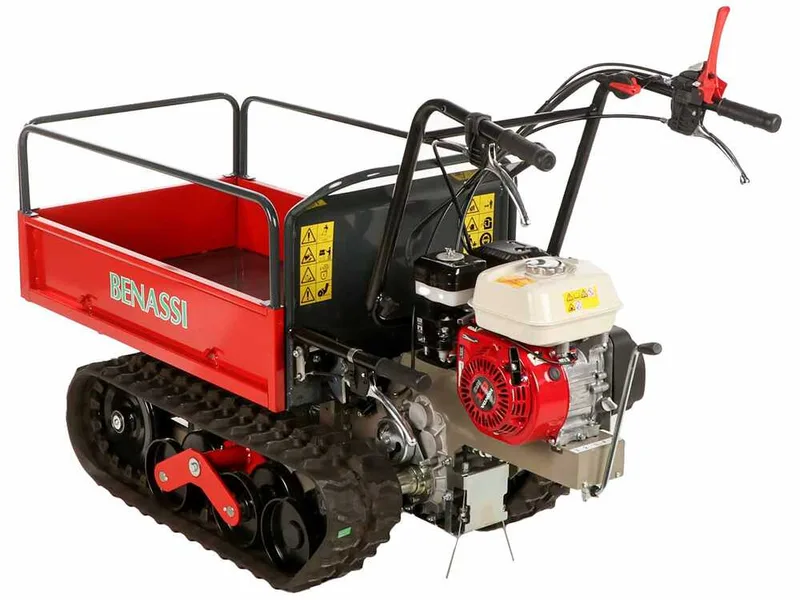 Benassi M503 - Brouette à moteur extensible sur chenilles - Capacité de charge 550Kg