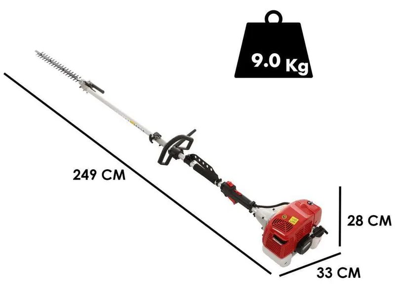 GeoTech GT-2 58 L - Débroussailleuse thermique multifonction