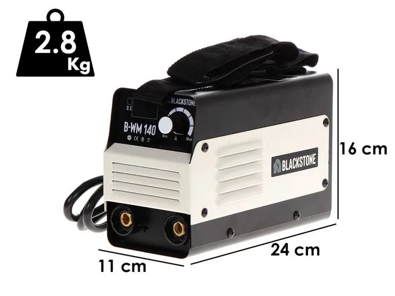 Poste à souder inverter à électrode à courant continu Blackstone B-WM 140 - 140 A - avec Kit MMA