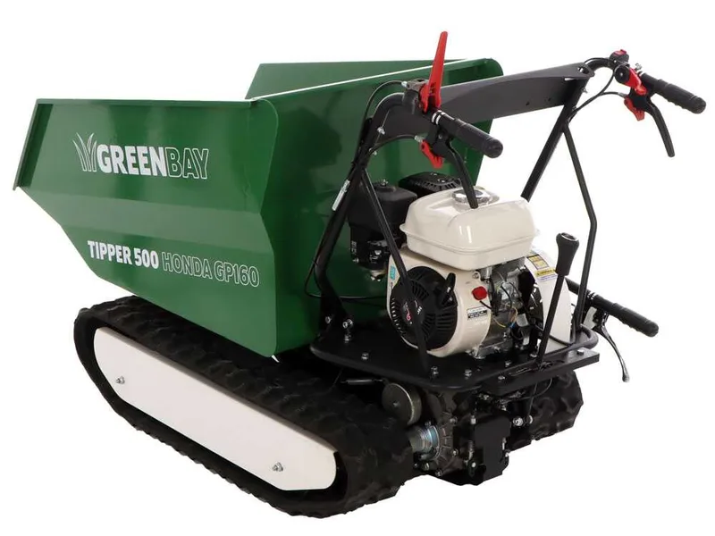 Brouette motorisée à chenilles dumper GreenBay Tipper 500 - Moteur Honda GP160