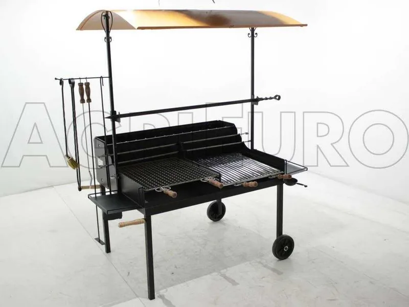 Cruccolini Tuscany Maxi - Barbecue à bois et charbon en fer artisanal