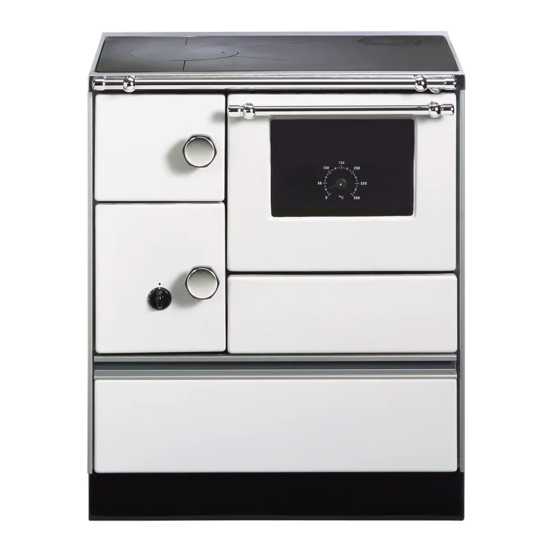Westminster cuisinière à bois K 76-70 blanc raccordement tuyaux droit