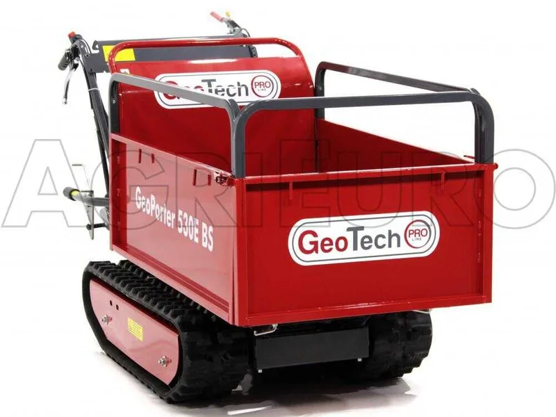 Brouette à moteur GeoTech Pro GeoPorter 530E BS CR950, benne extensible - charge 500 kg