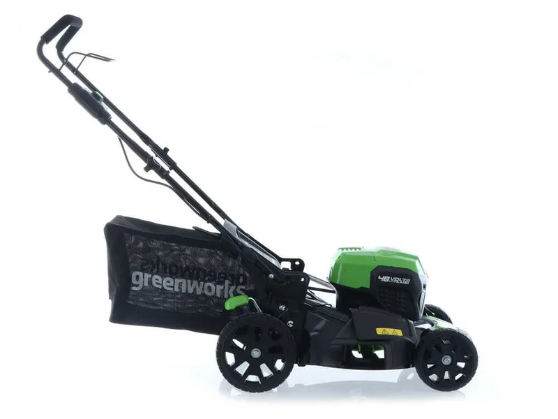 Greenworks GD48LM46 - Tondeuse à gazon à batterie 48V/4Ah - Coupe 46 cm