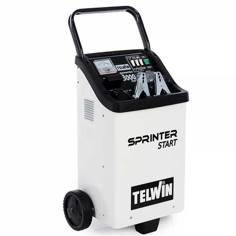 Telwin Sprinter 3000 Start - Chargeur de voiture et démarreur - batteries humides/démarrage-arrêt 12/24V