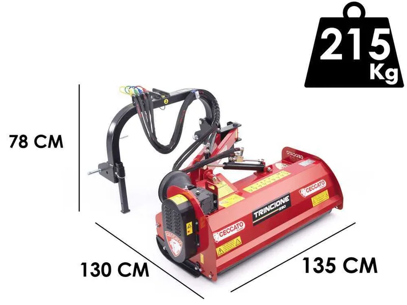 Ceccato trincione 290 Argini 1200 - Broyeur latéral pour tracteur - à marteaux - série légère