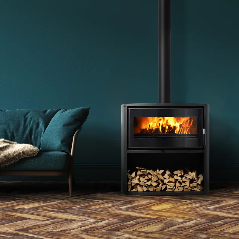 Poêle à bois Precise Drago DS08C en acier anthracite