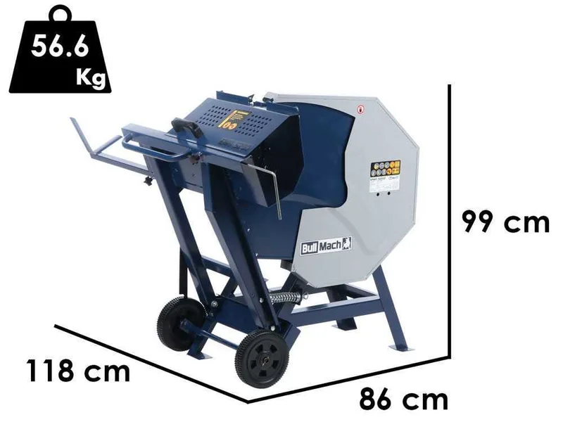 BullMach ENIO 5200 - Banc de scie électrique - Scie circulaire à chevalet monophasée