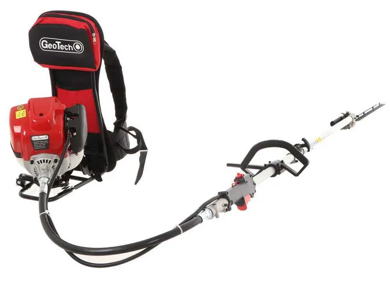 GeoTech GT-4 36 BP - Taille-haie thermique sur perche de rallonge avec dossière - 36 cm³