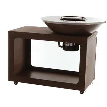 RoyalFood COR-4250 - Barbecue à bois en corten