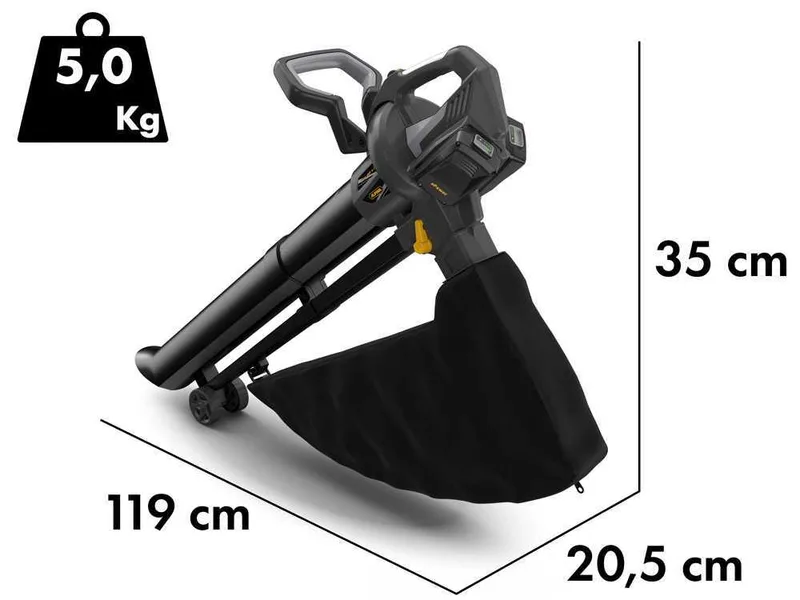 Alpina AV 20 Li Kit - Souffleur - Aspirateur à batterie - 2x 20 V / 4 Ah
