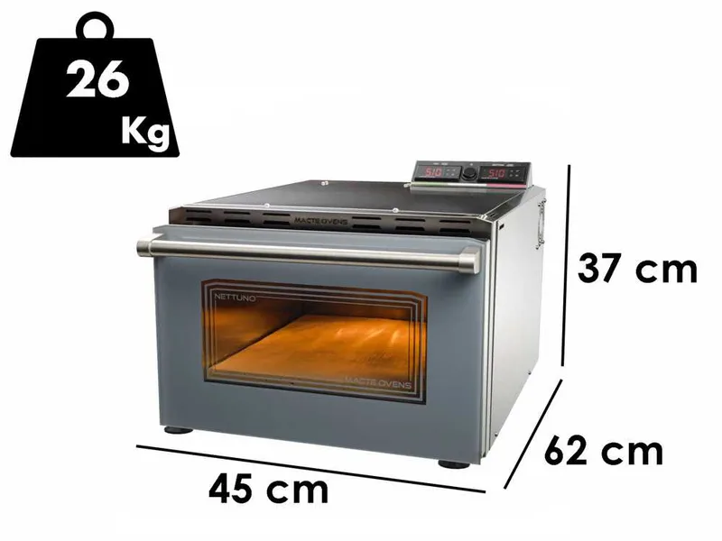 Macte Ovens Nettuno ADVANCED Gris - Four électrique à pizza - 2975 W