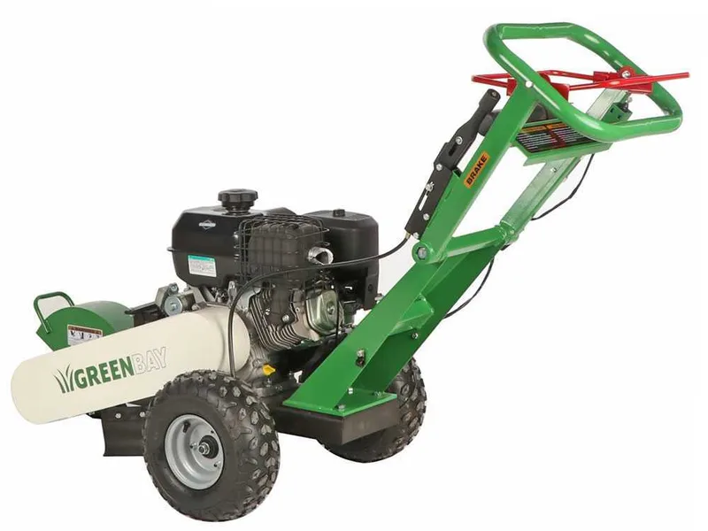 GreenBay Deep BSE-330 - Rogneuse de souches - Moteur B&S XR2100 420 cm3 avec démarrage électrique - Roue de coupe avec 8 fraises en carbure de tungstène