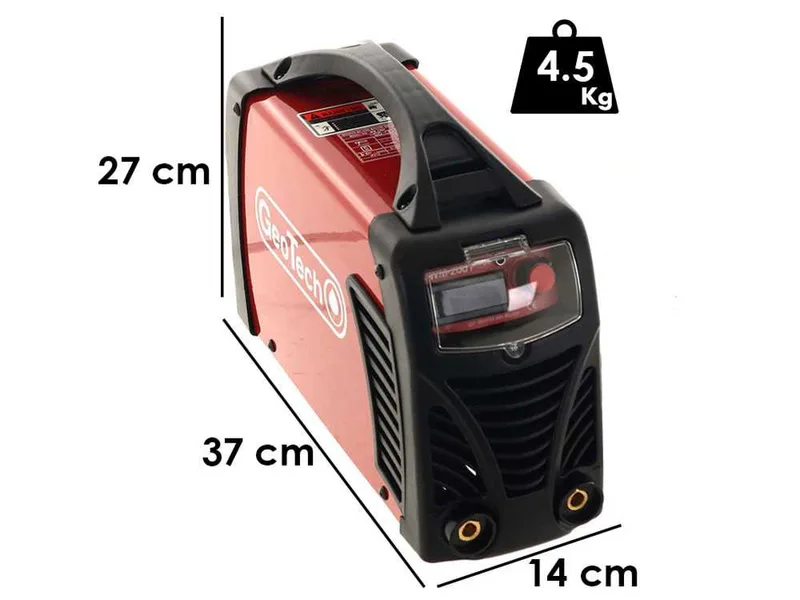 Poste à souder inverter à électrode à courant continu GeoTech WM-200 F - 200A - avec Kit MMA
