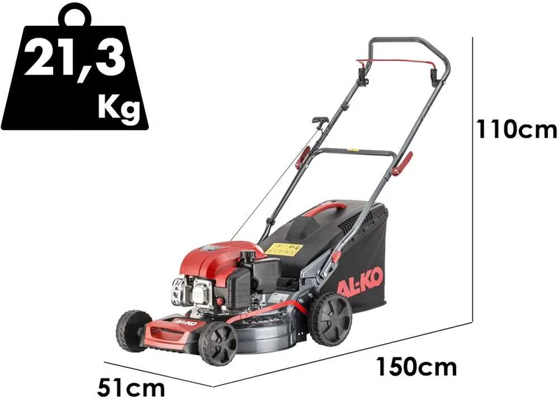 Al-Ko Easy 4.26 P-D - Tondeuse à gazon thermique - 3 en 1 - Moteur AL-KO Tech 5000 de 131 cm³