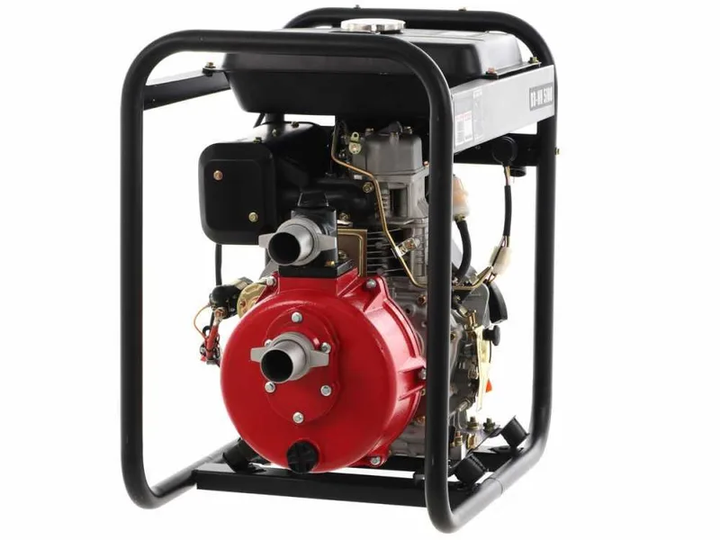 Motopompe diesel Blackstone BD-HH 5100 raccords 50 mm - 2 pouces - Grande Hauteur d'élevation - démarrage électrique - Euro 5