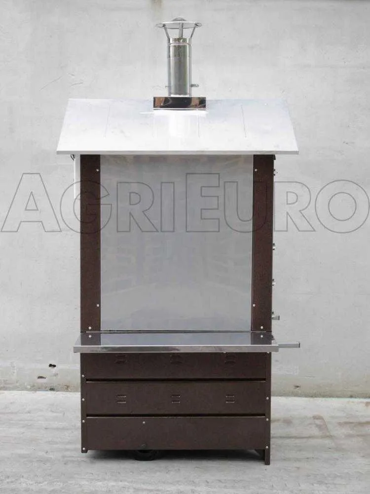 AgriEuro Magnus 80 Deluxe EXT - Four à bois en acier d'extérieur - Cuivre émaillé - Inox