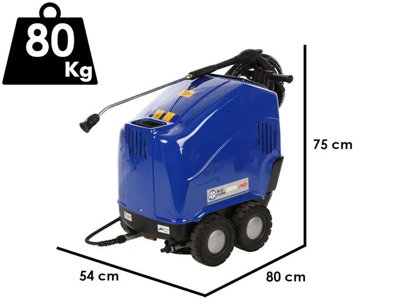 Annovi & Reverberi 5670 - Nettoyeur haute pression eau chaude - 160 bar - 500 L/h